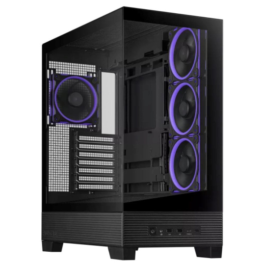 BAZAR - ASUS case A31 PLUS TG ARGB, Mid Tower, Průhledná bočnice, 4x120mm ARGB Fan, ARGB Hub, černá, Po opravě(Komplet)