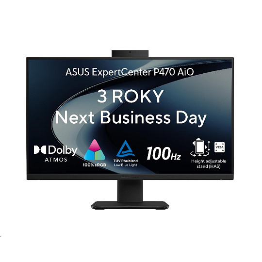 ASUS PC AiO ExpertCenter P470 (P470VAK-C7161TX), Core 7 240H, 27" 1920 x 1080, 16GB, 1TB SSD, Intel, W11 Pro, Black ASUS PC AiO ExpertCenter P470 (P470VAK-C7161TX), Core 7 240H, 27" 1920 x 1080, 16GB, 1TB SSD, Intel, W11 Pro, Black