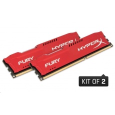 DIMM DDR3 8GB 1866MHz CL10 (Kit of 2) KINGSTON HyperX FURY Red DIMM DDR3 8GB 1866MHz CL10 (Kit of 2) KINGSTON HyperX FURY Red