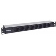 Intellinet 19" 1.5U Rackmount 8-Way Power Strip - German Type, rozvodný panel, 8x DE zásuvka, 1.6m kabel