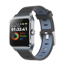 UMAX U-Band P1 PRO Silver - 1.3" Dotykový barevný IPS Displej, pásek 150-235mm, USB kabel, BT, Baterie 250mAh UMAX U-Band P1 PRO Silver - 1.3" Dotykový barevný IPS Displej, pásek 150-235mm, USB kabel, BT, Baterie 250mAh
