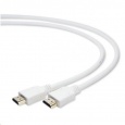 GEMBIRD Kabel HDMI-HDMI 3m, 1.4, M/M stíněný, zlacené kontakty, bílý