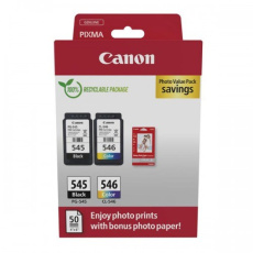 BAZAR - Canon CARTRIDGE PG-545/CL-546 PVP pro PIXMA TR455x, MG2x50, MG255xS, TS205, TS305, TS335x (180 str.) - Poškozený