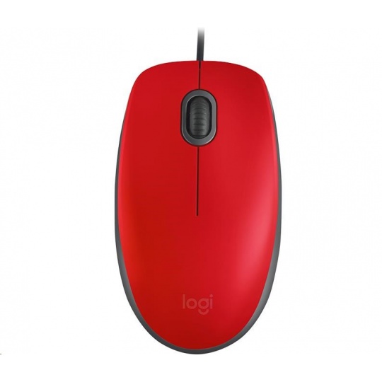 Logitech Mouse M110 Silent, red