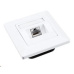 Solarix Zásuvka CAT6 STP 1 x RJ45 pod omítku bílá SX9-1-6-STP-WH