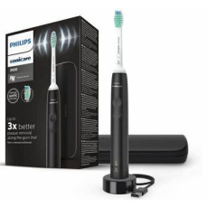 Philips HX3673/14 Sonicare 3100, zubní kartáček, pro dospělé, 31000 kmitů/min, časovač, tlakový senzor, pouzdro, černý