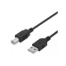 WG Datový kabel USB-A (male) to USB-B (male) / 1,5m / black
