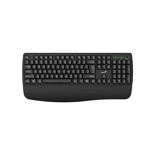 GENIUS Klávesnice KB-7123, membránová, bezdrátová, CZ+SK layout, Copilot klávesa, Ergo předložka, černá