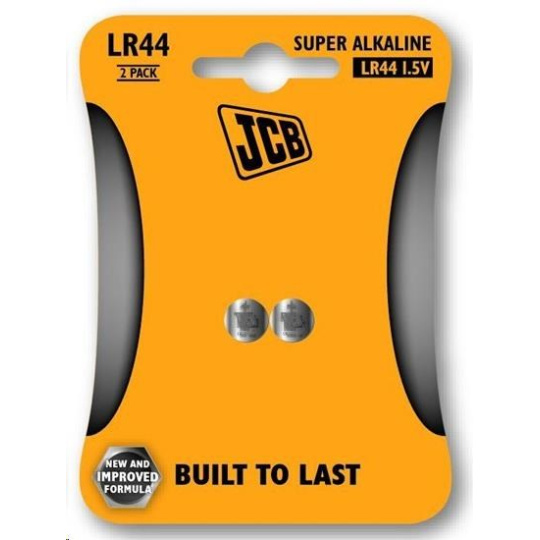 JCB alkalická baterie LR44, blistr 2 ks