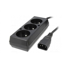 Prodlužovací přívod 3x230V pro UPS (IEC320-C14), 30cm Prodlužovací přívod 3x230V pro UPS (IEC320-C14), 30cm