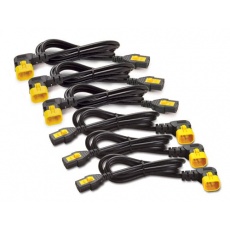APC Power Cord Kit (6 ks), Locking, C13 to C14, (90°), 0.6m