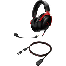 HyperX Cloud III BLK/RED GAM HEADSET - Sluchátka k PC