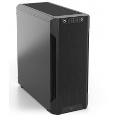 SilentiumPC Armis AR7 Skříň formátu ATX nabízí tři 3,5" pozice pro pevné disky a čtyři 2,5" pozice pro SSD disky. Na předním panelu se nachází dva USB 3.0 porty, sluchátkový výstup a audio vstup pro mikrofon. Panel s konektory lze navíc dle libosti snadno přemístit do spodní části. Osazena je dvěma 120 mm ventilátory na čelní straně a jedním na zadní straně. Chytré dispoziční řešení umožňuje osazení skříně celkem až sedmi ventilátory. Skříň je dodávána bez zdroje. Provedení skříně: Middle Tower Externí pozice: 2 x 5,25" Interní pozice: 4 x 2,5", 3 x 3,5" Kompatibilita základní desky: Mini-ITX, MicroATX, ATX Zdroj: bez zdroje Konektory na předním panelu: 1 x audio výstup, 1 x vstup pro mikrofon, 2 x USB 3.0 Rozměry: 518 x 508 x 233 mm Hmotnost: 8,92 kg Barva: černá SilentiumPC Armis AR7 Skříň formátu ATX nabízí tři 3,5" pozice pro pevné disky a čtyři 2,5" pozice pro SSD disky. Na předním panelu se nachází dva USB 3.0 porty, sluchátkový výstup a audio vstup pro mikrofon. Panel s konektory lze navíc dle libosti snadno přemístit do spodní části. Osazena je dvěma 120 mm ventilátory na čelní straně a jedním na zadní straně. Chytré dispoziční řešení umožňuje osazení skříně celkem až sedmi ventilátory. Skříň je dodávána bez zdroje. Provedení skříně: Middle Tower Externí pozice: 2 x 5,25" Interní pozice: 4 x 2,5", 3 x 3,5" Kompatibilita základní desky: Mini-ITX, MicroATX, ATX Zdroj: bez zdroje Konektory na předním panelu: 1 x audio výstup, 1 x vstup pro mikrofon, 2 x USB 3.0 Rozměry: 518 x 508 x 233 mm Hmotnost: 8,92 kg Barva: černá