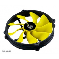 AKASA ventilátor Viper, 140 x 25mm, PWM regulace, extra výkonný a tichý, kulaté provedení, HDB ložisko