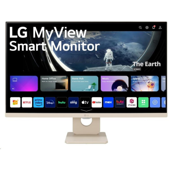 LG MT IPS LED 27" 27SR50F - IPS panel, SMART, 1920x1080, 2xHDMI, 2x USB, repro, webOS, bezova barva