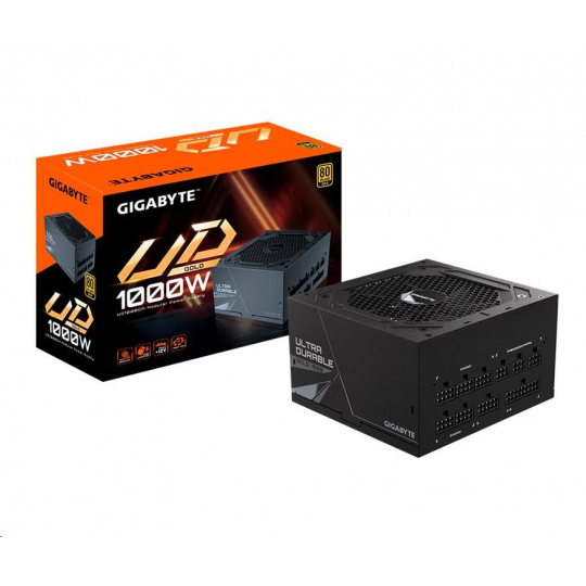 GIGABYTE zdroj UD1000GM, 1000W, 80+ Gold, 120mm fan