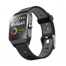 UMAX U-Band P1 PRO Black - 1.3" Dotykový barevný IPS Displej, pásek 150-235mm, USB kabel, BT, Baterie 250mAh UMAX U-Band P1 PRO Black - 1.3" Dotykový barevný IPS Displej, pásek 150-235mm, USB kabel, BT, Baterie 250mAh