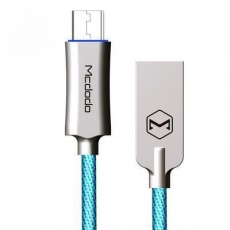Mcdodo Knight Series Auto Disconnect Micro USB Data Cable with Quick Charge 1m Blue Mcdodo Knight Series Auto Disconnect Micro USB Data Cable with Quick Charge 1m Blue