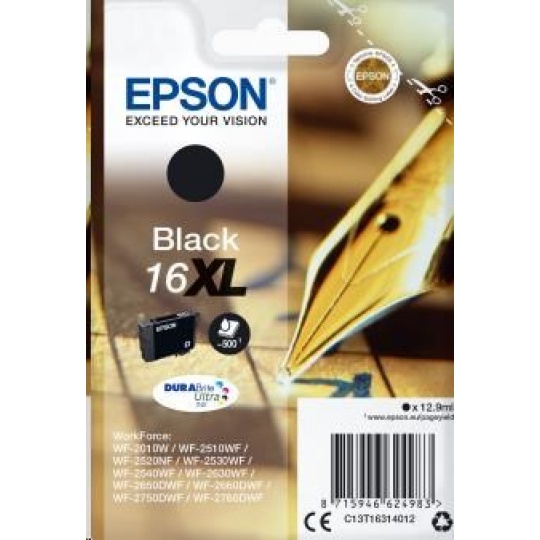 EPSON ink čer Singlepack "Pero" Black 16XL DURABrite Ultra Ink