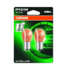 OSRAM autožárovka PY21W ULTRA LIFE 12V 21W BAU15S oranžová (Blistr 2ks) OSRAM autožárovka PY21W ULTRA LIFE 12V 21W BAU15S oranžová (Blistr 2ks)