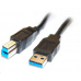 PREMIUMCORD Kabel USB3.0 propojovací A-B, Super-speed 5Gbps, 2m