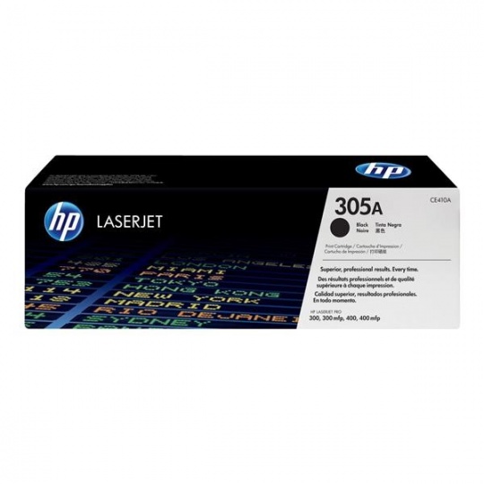 HP 305A Black LJ Toner Cart, CE410A (2,090 pages)