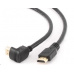 GEMBIRD Kabel HDMI - HDMI 1.8m, 90° konektor (v1.4, M/M, zlacené kontakty, úhlový, stíněný)