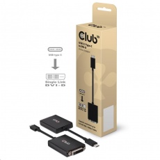 Club3D Adaptér aktivní USB 3.1 typ C na DVI-D (M/F), 18cm Club3D Adaptér aktivní USB 3.1 typ C na DVI-D (M/F), 18cm