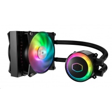 Cooler Master vodní chladič MasterLiquid ML120R RGB, 157mm x 120mm radiátor, 2 x 120mm RGB ventilátory, Univ. socket Cooler Master vodní chladič MasterLiquid ML120R RGB, 157mm x 120mm radiátor, 2 x 120mm RGB ventilátory, Univ. socket