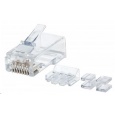 Intellinet konektor RJ45, Cat6A, UTP, 15µ, drát, 80 ks v nádobě