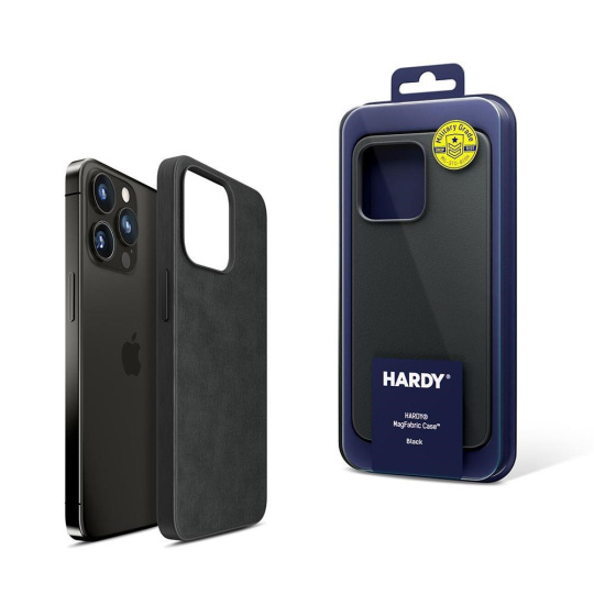 3mk ochranný kryt HARDY MagFabric Case pro Apple iPhone 15 Pro Max, Black