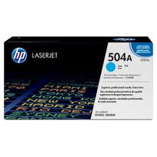 HP 504A Cyan LJ Toner Cart, CE251A (7,000 pages)