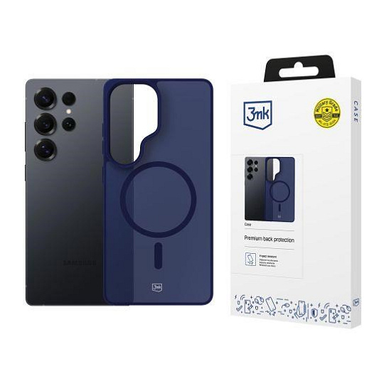 3mk ochranný kryt Smoke MagCase Blue pro Samsung Galaxy S25 Ultra 3mk ochranný kryt Smoke MagCase Blue pro Samsung Galaxy S25 Ultra