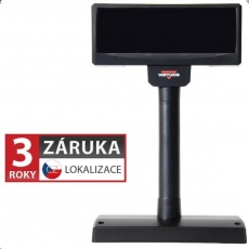 Virtuos zákaznický display FV-2029M, 2 x 20 znaků 9 mm, RS232, včetně napájení +12V, černý Virtuos zákaznický display FV-2029M, 2 x 20 znaků 9 mm, RS232, včetně napájení +12V, černý