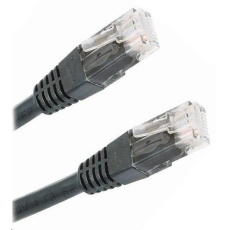 XtendLan patch kabel Cat6, UTP - 2m, černý