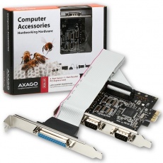 AXAGON PCEA-SP, PCIe adaptér - 2x sériový port (RS232) + 1x paralelní (LPT) AXAGON PCEA-SP, PCIe adaptér - 2x sériový port (RS232) + 1x paralelní (LPT)