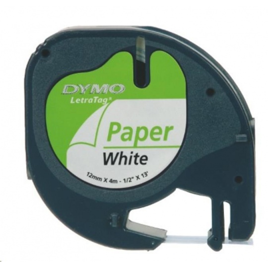 WECARE ARMOR páska pro DYMO S0721510, černá/bílá, 2 x 12mm x 4m