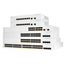 Cisco switch CBS220-16T-2G (16xGbE,2xSFP,fanless)