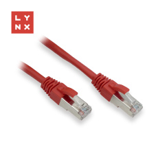LYNX FTP patch kabel Cat5e PVC, CCA, 2m, červený LYNX FTP patch kabel Cat5e PVC, CCA, 2m, červený