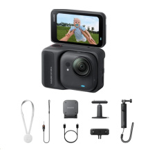 Insta360 GO Ultra Creator Bundle miniaturní akční kamera, 4K Ultra HD, 60fps, magnetický systém uchycení, černá