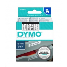 WECARE ARMOR páska pro DYMO S0720830, černá/bílá, 19mm x 7m
