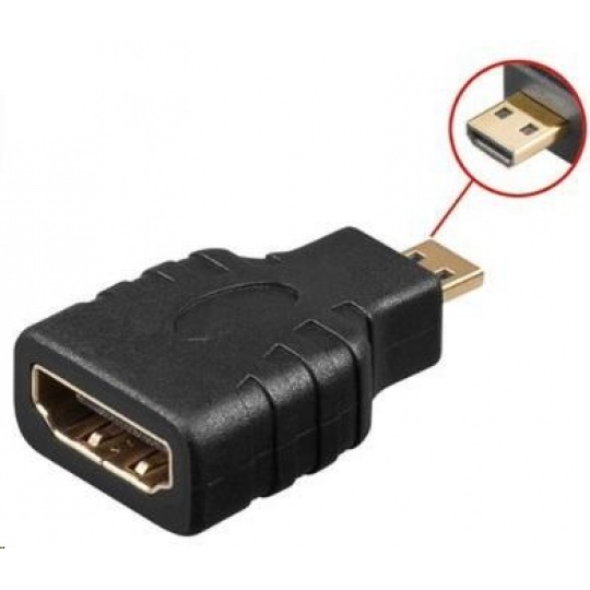 PREMIUMCORD Adapter HDMI Typ A samice - micro HDMI Typ D samec