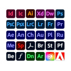 Adobe Creative Cloud for teams All Apps MP ENG COM RNW 1 User, 12 Months, Level 1, 1 - 9 Lic