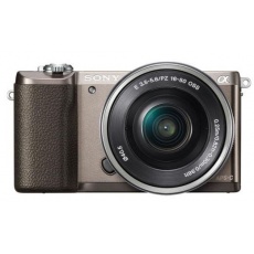 SONY Alfa 5100 fotoaparát, 24.3 MPix - tělo + 16-50mm objektiv - hnědé