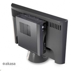 AKASA case Crypto VESA, MiniITX, černá + 80W AC adaptér