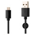 FIXED datový a nabíjecí kabel, USB-A -> USB-C, 20 W, délka 1 m, černá