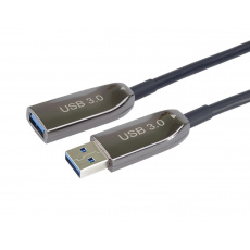 PremiumCord prodlužovací optický AOC kabel USB 3.0  A/Male - A/Female, 15m