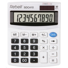 REBELL  kalkulačka -SDC410 - bílá