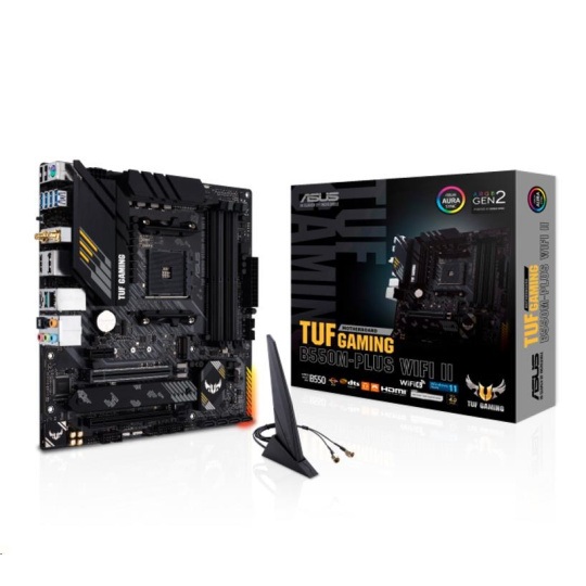 BAZAR - ASUS MB Sc AM4 TUF GAMING B550M-PLUS WIFI II, AMD B550, 4xDDR4, 1xDP, 1xHDMI, WI-FI, mATX - Poškozený obal (Komp
