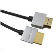 PREMIUMCORD Kabel Slim HDMI kabel, 0,5m, High Speed + Ethernet (v1.4), zlacené konektory